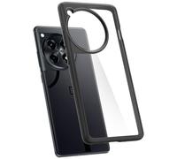 Spigen Essential Sand Crystal Coque Compatible avec OnePlus 12R [Clarté Longue durée] - Noir Mat