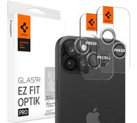 SPIGEN EZ Fit Optik Pro Lot de 2 protecteurs d'écran en verre trempé pour objectif d'appareil photo iPhone 15/15 Plus - Transparent