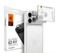 Spigen EZ Fit Optik Pro XL Protection Camera [1P] pour iPhone 18 Pro Max | Argent, Installation facile, Dureté 9H, Découpes de précision, Résistant aux rayures, Protection caméra