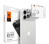 Spigen EZ Fit Optik Pro XL Protection Camera [Lot de 1] pour iPhone 18 Pro | Argent, Installation facile, Dureté 9H, Découpes de précision, Résistant aux rayures, Protection caméra