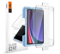 Spigen EZ Fit Verre Trempé [1P] pour Galaxy Tab S10 Lite/S10 FE/S9 FE/S9 | Installation facile, Dureté 9H, Clarté cristalline, Anti-traces, Sensibilité tactile, Compatible coques, Protection écran