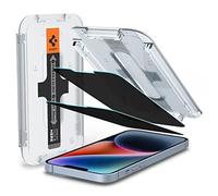 Spigen Glas.tR EZ Fit Verre Trempé pour iPhone 14 Plus, iPhone 13 Pro Max, 2 Pièces, Anti-Espion, Dureté 9H, Résistant aux Rayures, Protection écran