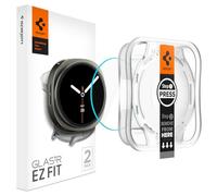 Spigen EZ Fit Verre Trempé [Lot de 2] pour Galaxy Watch 9/8 (40mm) | Installation facile, Dureté 9H, Clarté cristalline, Anti-traces, Sensibilité tactile, Protection écran