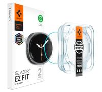Spigen EZ Fit Verre Trempé [Lot de 2] pour Galaxy Watch 9/8 (44mm) | Installation facile, Dureté 9H, Clarté cristalline, Anti-traces, Sensibilité tactile, Protection écran