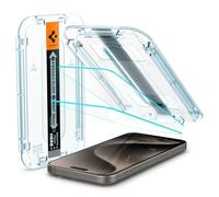 Spigen EZ Fit Verre Trempé [Lot de 2] pour iPhone 15 Pro Max