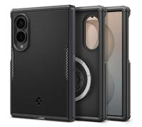 Spigen Fold 8 Core Armor MagFit Coque pour Samsung Galaxy Z - Noir | Double couche PC+TPU, Dos à texture sablée, Côtés carbone, Compatible MagSafe, Protection intégrale de l'appareil photo