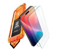 Spigen Glas.tR AlignMaster S Verre Trempé compatible avec iPhone 17 Pro Max, 2 Pièces, Résistant aux Rayures, 9H Protection écran
