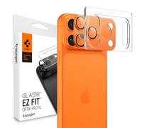 Spigen Protection caméra Glas.tR EZ Fit Optik Pro XL pour iPhone 17 Pro, Orange cosmique, Kit inclus