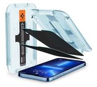 Spigen GLAS.tR EZ Fit - Protection d'écran pour téléphone portable - verre - avec filtre de confidentialité - pour Apple iPhone 13 Pro Max Transparent G
