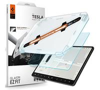 Spigen Glas.tR EZ Fit Verre Tesla Model 3 (2017-2023) / Model Y (2020-2025), Kit d'installation fourni, Anti-trace de doigt, Mat, Résistant aux Rayures, 9H Protection écran