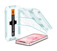 Spigen Glas.tR EZ Fit Verre Trempé compatible avec iPhone 17e, iPhone 16e, iPhone 14, iPhone 13, iPhone 13 Pro, 2 Pièces, Protection Capteur, Résistant aux Rayures, 9H Protection écran