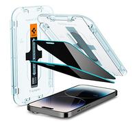 Spigen Glas.tR EZ Fit Verre Trempé pour iPhone 14 Pro, 2 Pièces, Anti-Espion, Dureté 9H, Résistant aux Rayures, Protection écran