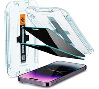 Spigen Glas.tR EZ Fit Verre Trempé pour iPhone 14 Pro Max, 2 Pièces, Anti-Espion, Dureté 9H, Résistant aux Rayures, Protection écran