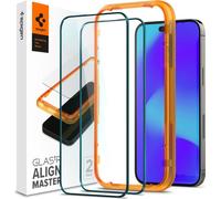Spigen GLAS.tR Slim AlignMaster Tempered Glass Apple iPhone 14 Pro Max Black [2 PACK]