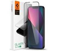 Spigen GLAS.tR Slim - Protection d'écran pour téléphone portable - couverture complète, HD - verre - 6.1" - couleur de cadre noir - pour Apple iPhone 13, 13 Pro noir G