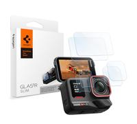 Spigen Glas.tR Slim Verre trempé compatible avec Insta360 Ace Pro 2, 6 pièces (2 protections écran avant + 2 protections objectif + 2 films écran tactile), Résistant aux Rayures, Clarté Cristalline