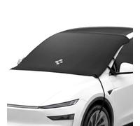 Spigen Housse Magnétique pour Pare-Brise Voiture, Pliable et Imperméable | Protection Intégrale, UV Soleil, Feuilles, Pollen, Sève, Pare-Soleil d'Été Compatible avec Tesla et Plupart des Véhicules