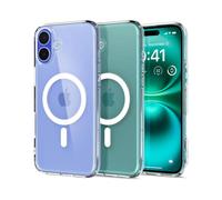 Spigen Coque pour iPhone 16 Plus, Ultra Hybrid MagFit, [Anti-jaunissement] 6,7 Pouces - Blanc