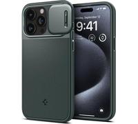 Spigen Husa Optik Armor MagSafe iPhone 15 Pro vert abyssal