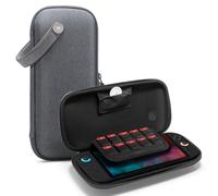 Spigen Klasden Pochette Compatible avec Nintendo Switch 2 2025 Housse de transport avec espace de stockage pour carte de jeu - Gris Charbon