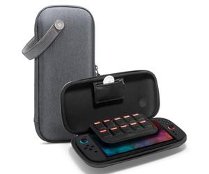 Spigen Klasden Pochette Compatible avec Nintendo Switch 2 2025 Housse de Transport avec Espace de Stockage pour Carte de Jeu Étui Switch 2 Accessoires - Gris Charbon
