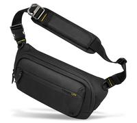 Spigen Life Klasden Sac de Poitrine pour Hommes et Femmes Waist Bag Sac à bandoulière Étanche pour Toutes Les activités Quotidiennes - Noir