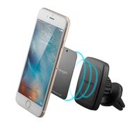 Spigen Support Téléphone Voiture, [Prime Air Vent magnétique] [Hexa Néodyme Core] [360 Degrés] Support téléphone Voiture magnetique - H12 (Noir)