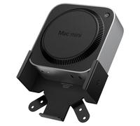 Spigen LD205 Support Compatible avec Mac Mini M4 / M4 Pro Chip 2024 Mount sous Le Bureau Support de Montage Mural avec Ruban adhésif Double Face et vis - Noir