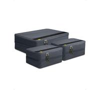 Spigen Life Rangement Valise Cubes d'emballage Imperméable Organisateur de Voyage, Lot de 3 (S2+XL1) - Gris foncé