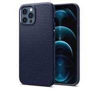 Spigen Liquid Air Coque pour iPhone 12 Pro/12 - Bleu Marin
