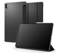 Spigen Liquid Air Folio Coque pour Galaxy Tab S12 Ultra / S11 Ultra | Étui fin et minimaliste avec porte S-Pen/Pencil, support Tri-Fold et fonction veille/réveil automatique - Noir