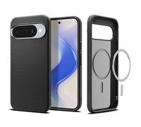 Spigen Liquid Air MagFit Coque pour Google Pixel 10 et Pixel 10 Pro Compatible avec Pixelsnap et MagSafe [Souple] - Noir Mat