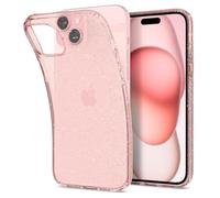 Spigen Liquid Crystal Glitter Coque pour iPhone 15 Plus - Rose Quartz