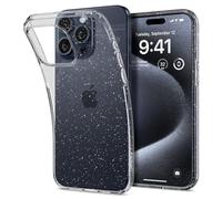 Spigen Liquid Crystal Glitter Coque pour iPhone 15 Pro - Crystal Quartz