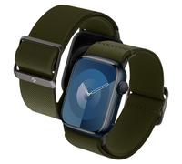 Spigen Lite Fit Bracelet en Nylon Compatible avec Apple Watch Ultra 3/2/1 49mm, Series 11/10 46mm, Series 9/8/7 45mm, 44mm - Kaki