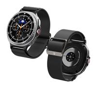 Spigen Lite Fit Bracelet en Nylon Compatible avec Samsung Galaxy Watch 8 44mm/40mm, 8 Classic 46mm (2025) Nylon Solo Loop Bracelet - Noir