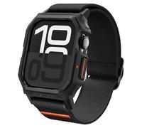 Spigen Lite Fit Pro Coque avec bracelet Compatible avec Apple Watch Serie 10 42mm (2024) - Noir Mat