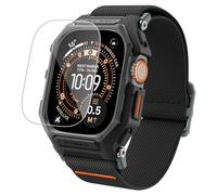 Spigen Lite Fit Pro Coque avec Bracelet et Protection d’écran en Verre Trempé Compatible avec Apple Watch Ultra 3/2/1 (49 mm) - Noir Mat
