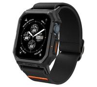 Spigen Lite Fit Pro Coque et Bracelet pour Apple Watch Series SE3/9/8/7 45,44mm - Noir Mat