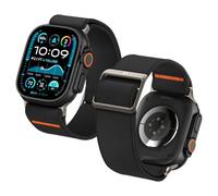 Spigen Lite Fit Ultra Bracelet Compatible avec Apple Watch Ultra 2/1 49mm, Series 10 46mm, Series 9/8/7/6/5/4/SE 45mm, 44mm - Noir
