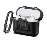 Spigen Lock Fit Coque Compatible avec AirPods Pro 3ème Génération (2025) - Noir Mat