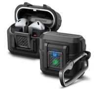 Spigen Lock Fit Coque Compatible avec Samsung Galaxy Buds 3 Pro/Galaxy Buds 3 - Noir Mat