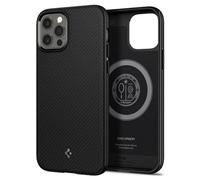 Spigen Mag Armor Magfit Coque pour iPhone 12 Pro/12 - Noir Mat | Technologie Air Cushion, Protection de grade militaire