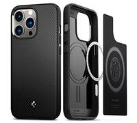 Spigen Mag Armor Magfit Coque pour iPhone 13 Pro - Noir Mat | Technologie Air Cushion, Protection de grade militaire