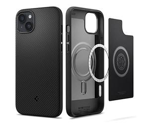 Spigen Mag Armor Magfit Coque pour iPhone 14 MagSafe - Noir Mat