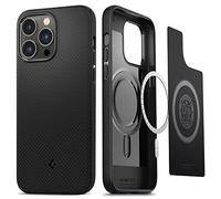 Spigen Mag Armor MagFit Coque pour iPhone 14 Pro - Noir Mat | Technologie Air Cushion, Protection de grade militaire