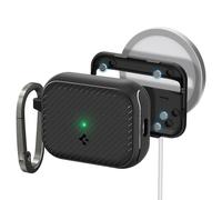 Spigen Mag Armor MagFit Coque Compatible avec AirPods Pro 2eme Génération (2023/2022) - Noir Mat