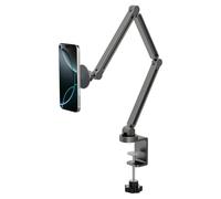 Spigen MagFit OneTap Support Magnétique à Pince pour Téléphone, Support Téléphone à Pince Compatible MagSafe - Gris Sidéral