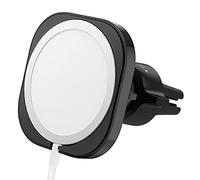 Spigen MagFit Support de Téléphone pour Voiture Conçu pour iPhone 17 16 15 14 13, Magsafe (Conception Mise à Jour 2022) (Chargeur Non Inclus) (Nécessite Un Chargeur de Voiture USB-C) - Noir