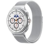 Spigen Metal Fit Bracelet en Acier Compatible avec Samsung Galaxy Watch 8 44mm/40mm, 8 Classic 46mm (2025) - Argent